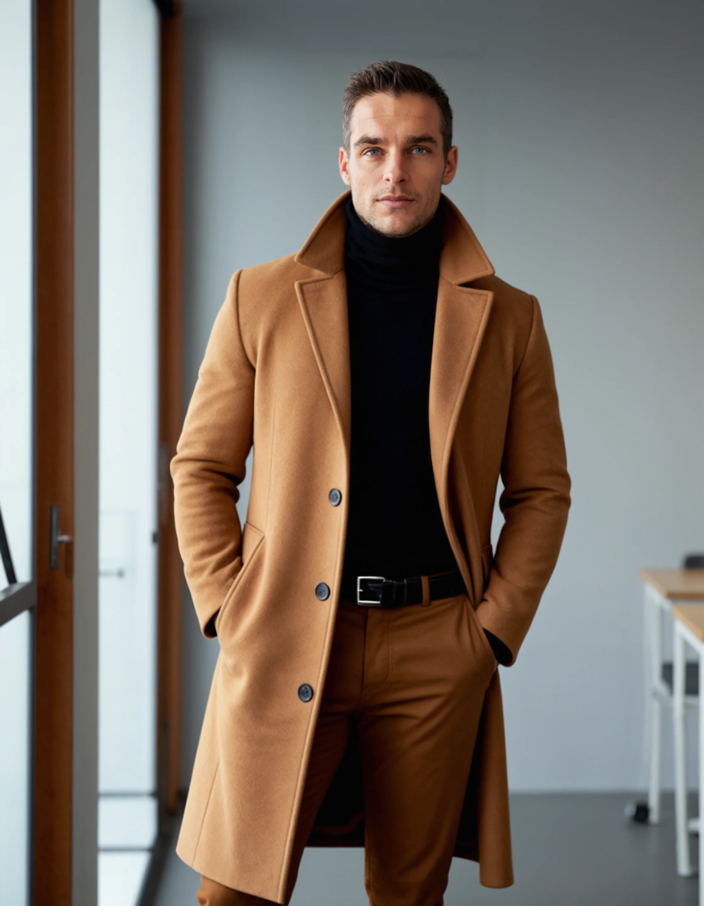 Javier – Eleganter Herren Wintermantel in langer Silhouette - Image 6