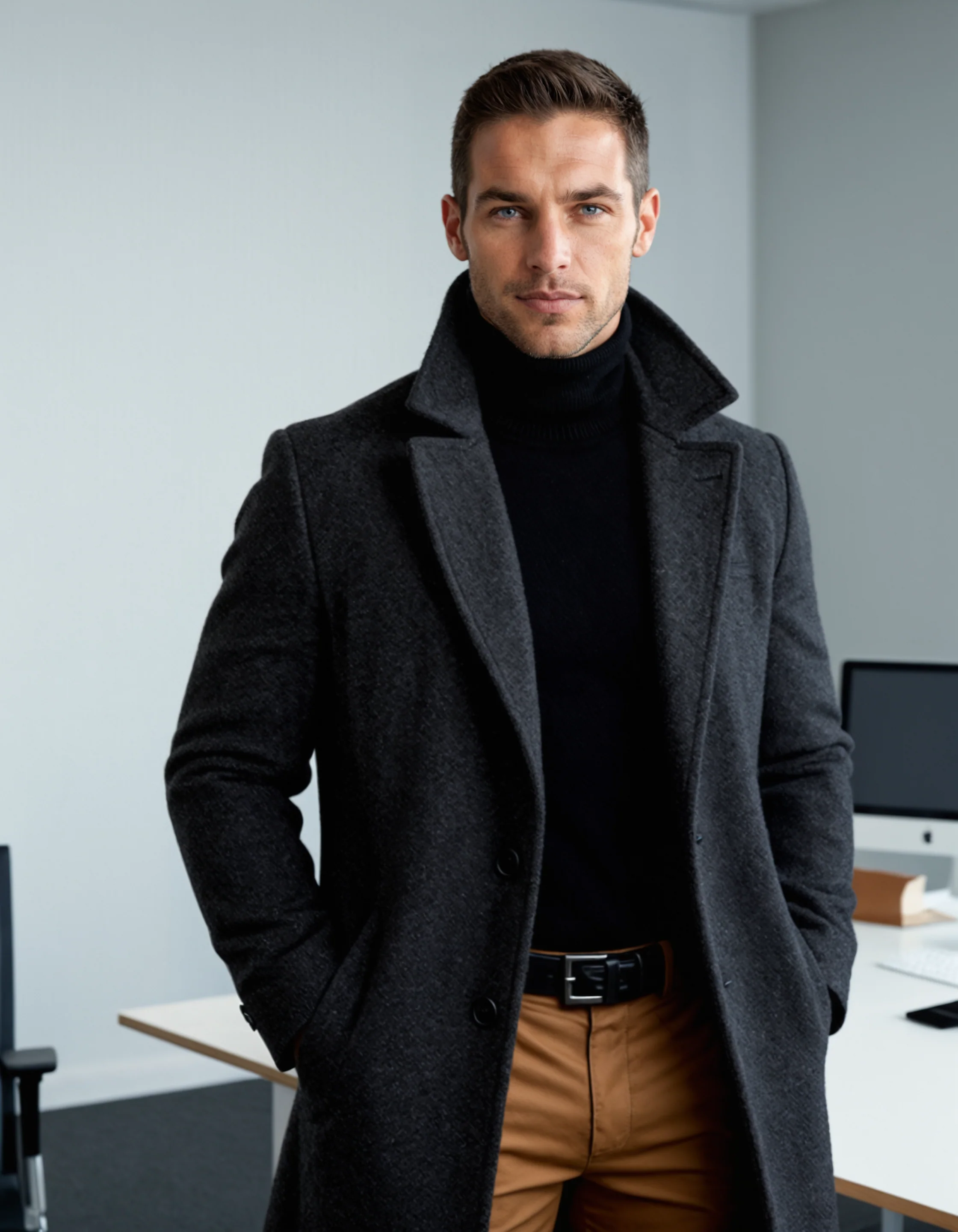 Javier – Eleganter Herren Wintermantel in langer Silhouette - Image 7