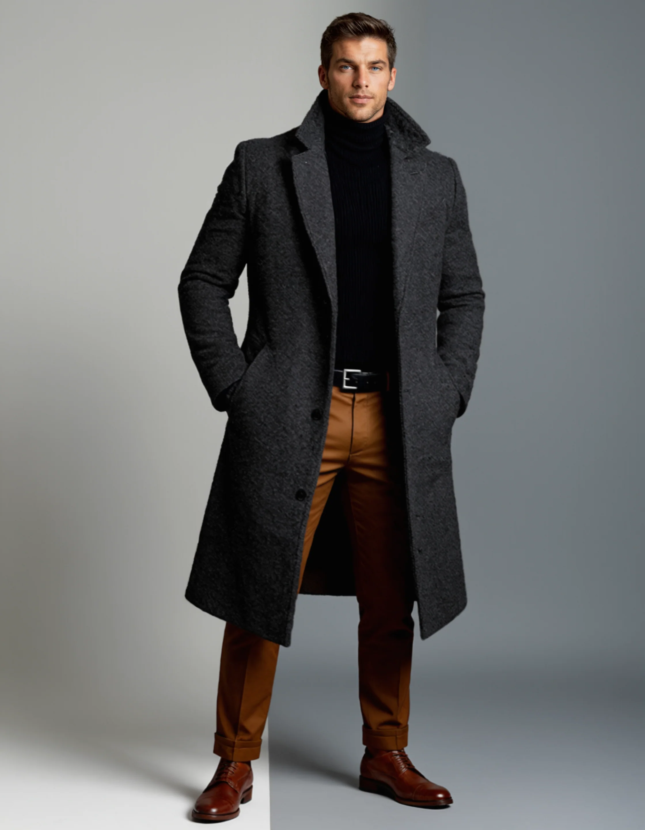 Javier – Eleganter Herren Wintermantel in langer Silhouette - Image 8