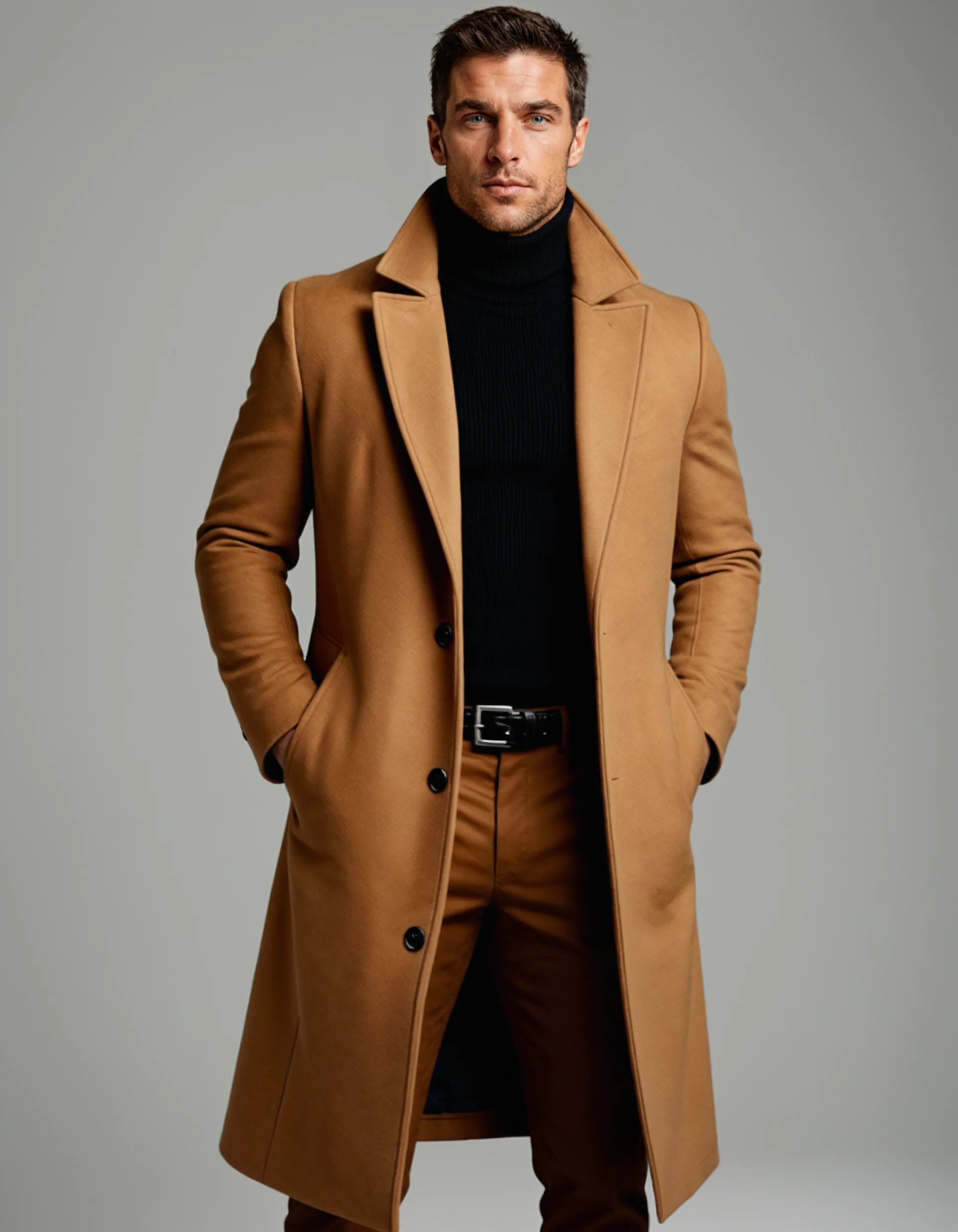 Javier – Eleganter Herren Wintermantel in langer Silhouette - Image 9