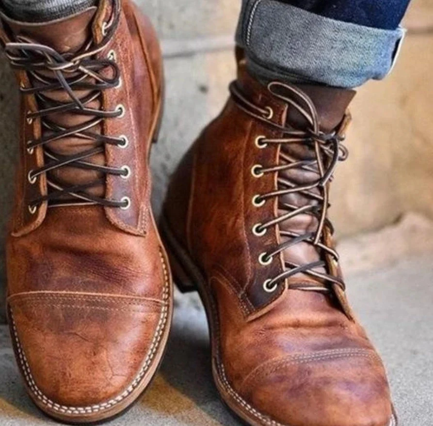Javier – Klassische Herren Schnürstiefel mit markanter Zehenkappe - Image 2