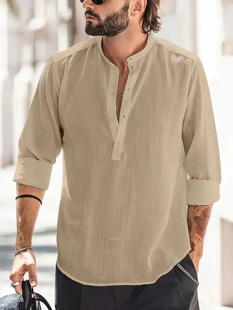 Javier- Langarm Baumwollhemden für Herren - Image 2