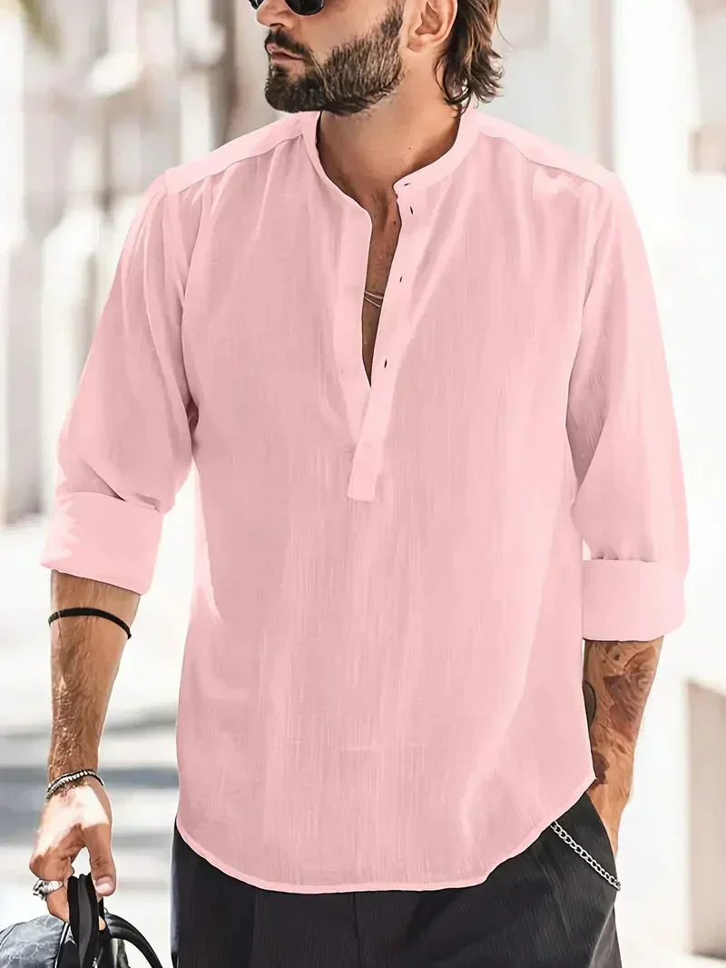 Javier- Langarm Baumwollhemden für Herren - Image 4