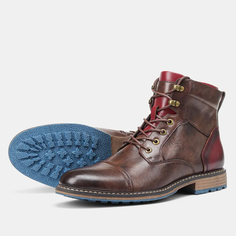 Javier – Robuste geschnürte Herren Lederstiefeletten - Image 5