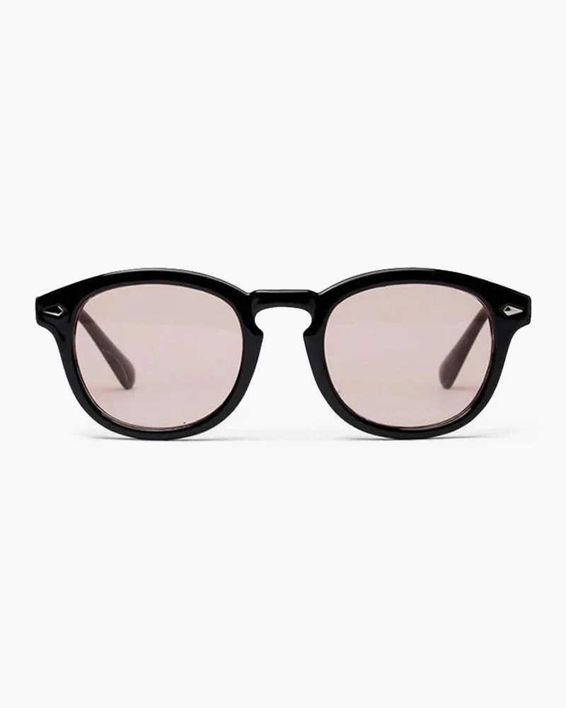 Jayden | Schwarzer Rahmen Runde Sonnenbrille für Männer - Image 5