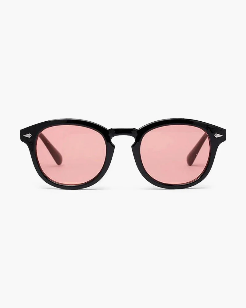 Jayden | Schwarzer Rahmen Runde Sonnenbrille für Männer - Image 7