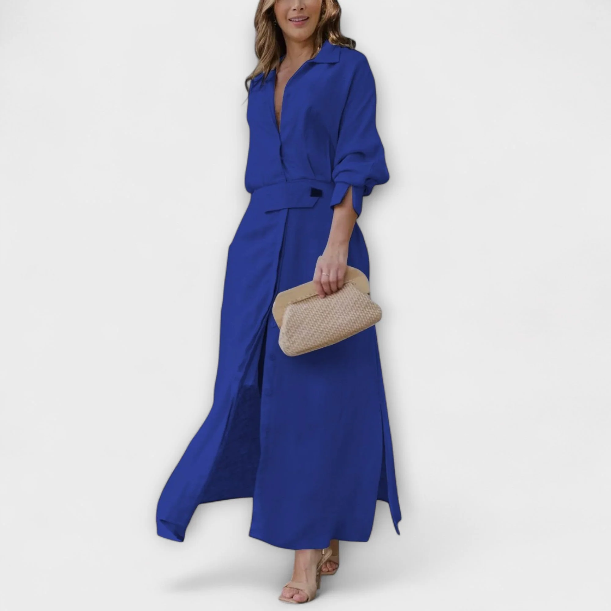Jeanette - V-Neck Maxi Dress - Image 2