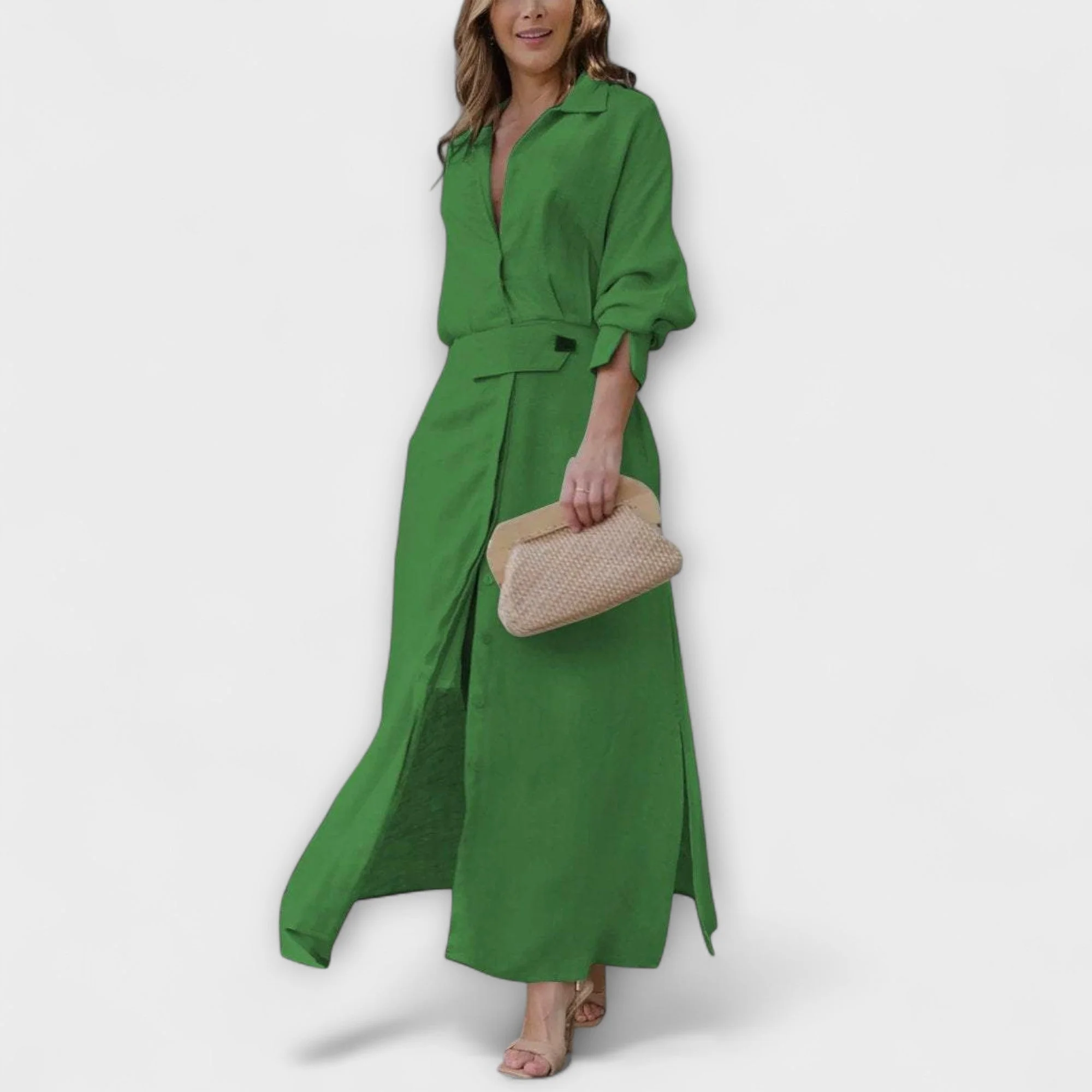 Jeanette - V-Neck Maxi Dress - Image 4