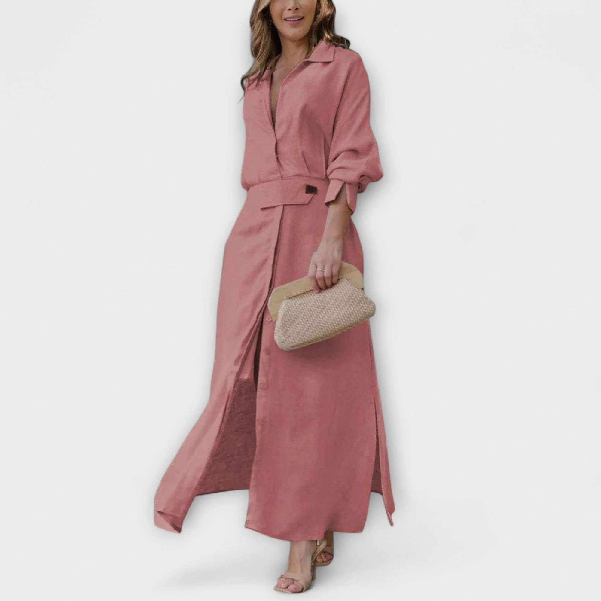 Jeanette - V-Neck Maxi Dress - Image 5