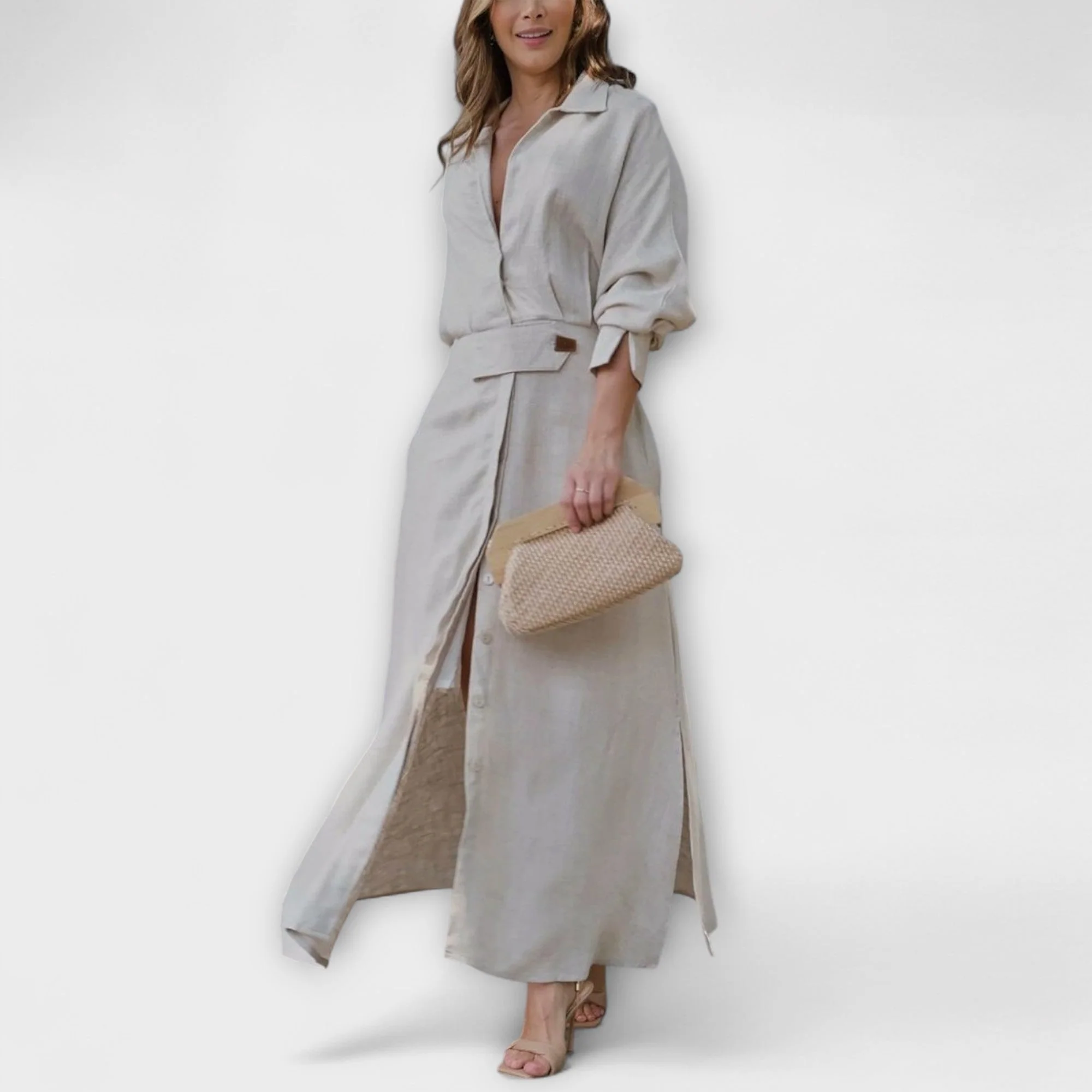 Jeanette - V-Neck Maxi Dress - Image 6