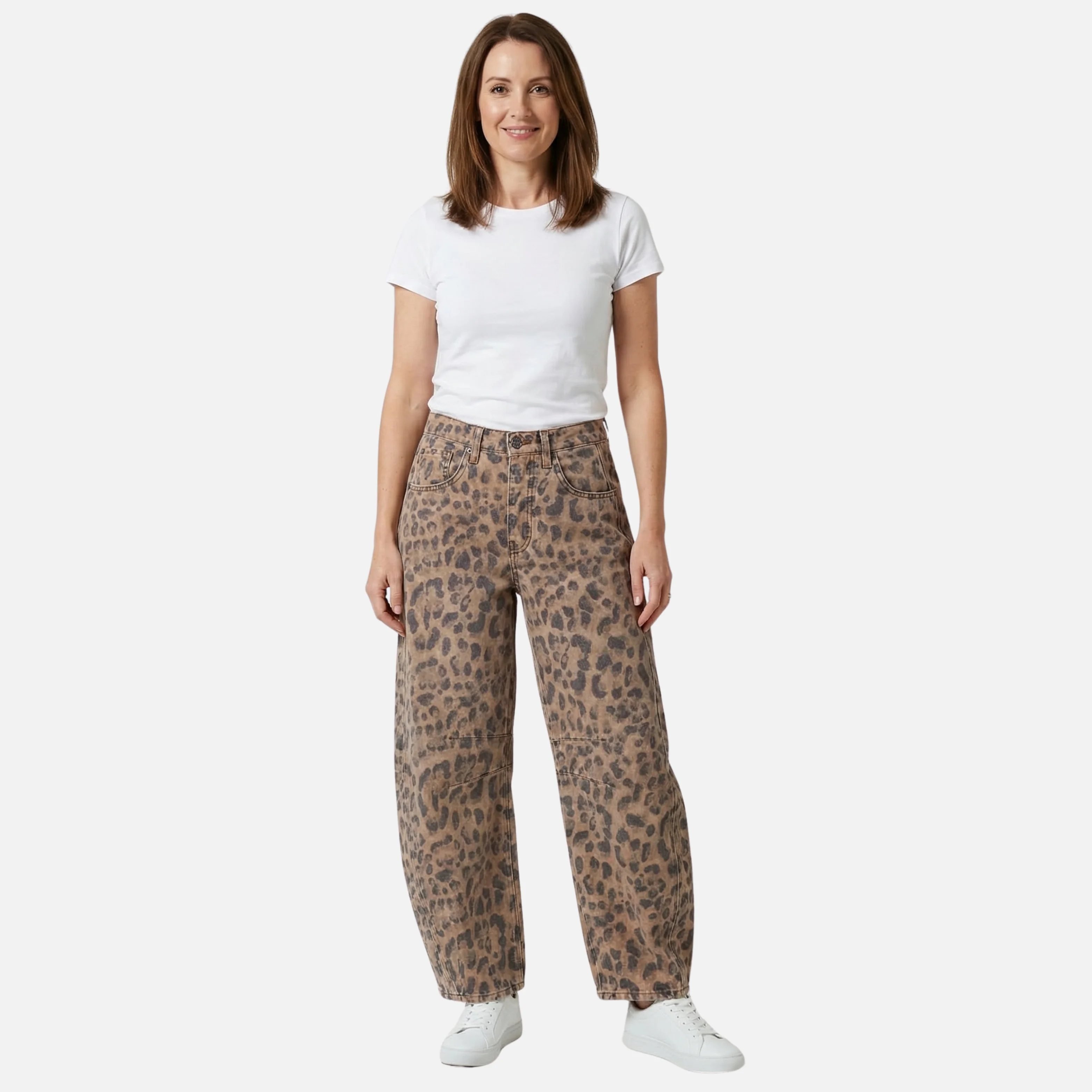 Emmi | Damen Jeans Stretch-Denim Weites Bein – Wide Leg Stretch Jeans Damen