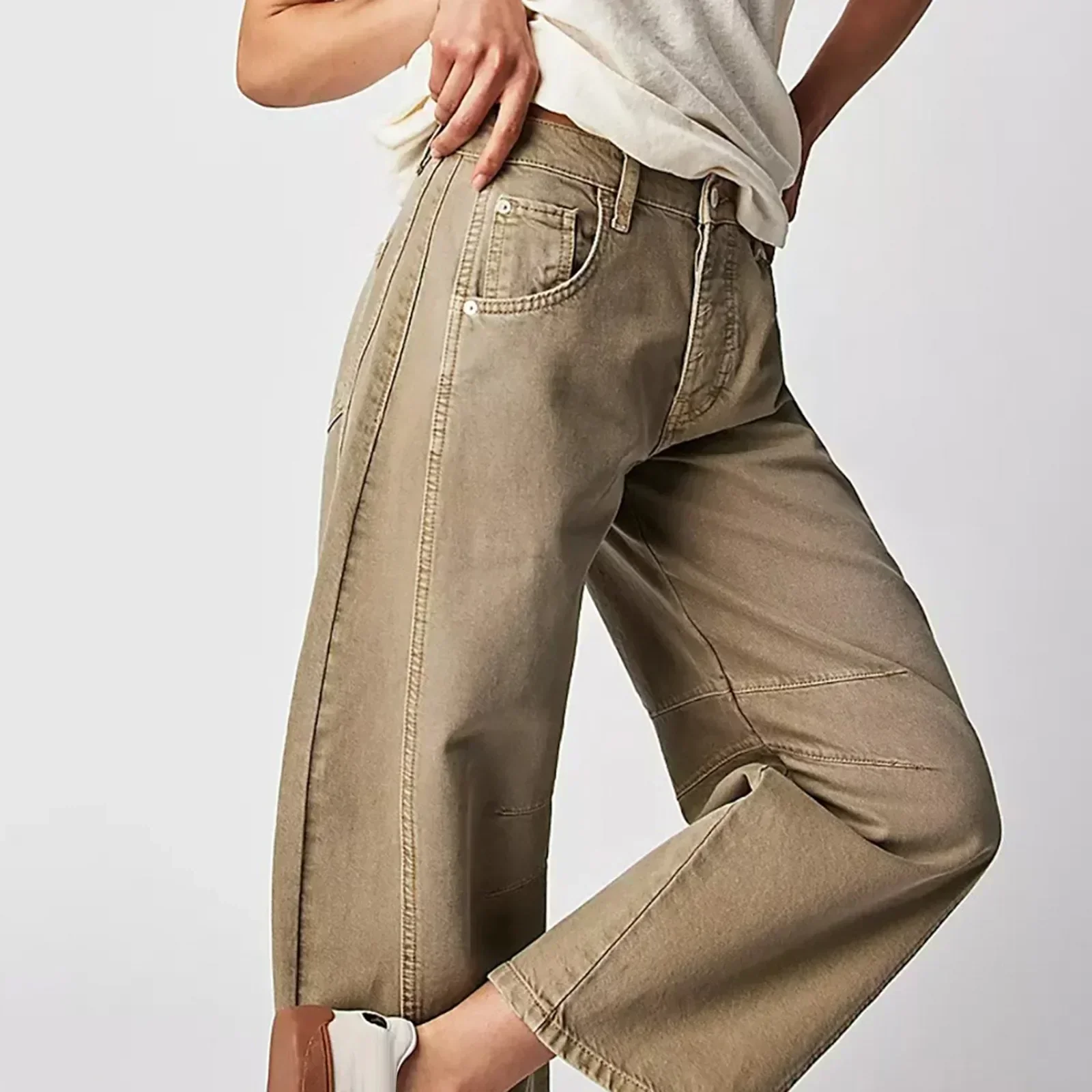 Jeans mit weitem Bein für Damen - Image 2