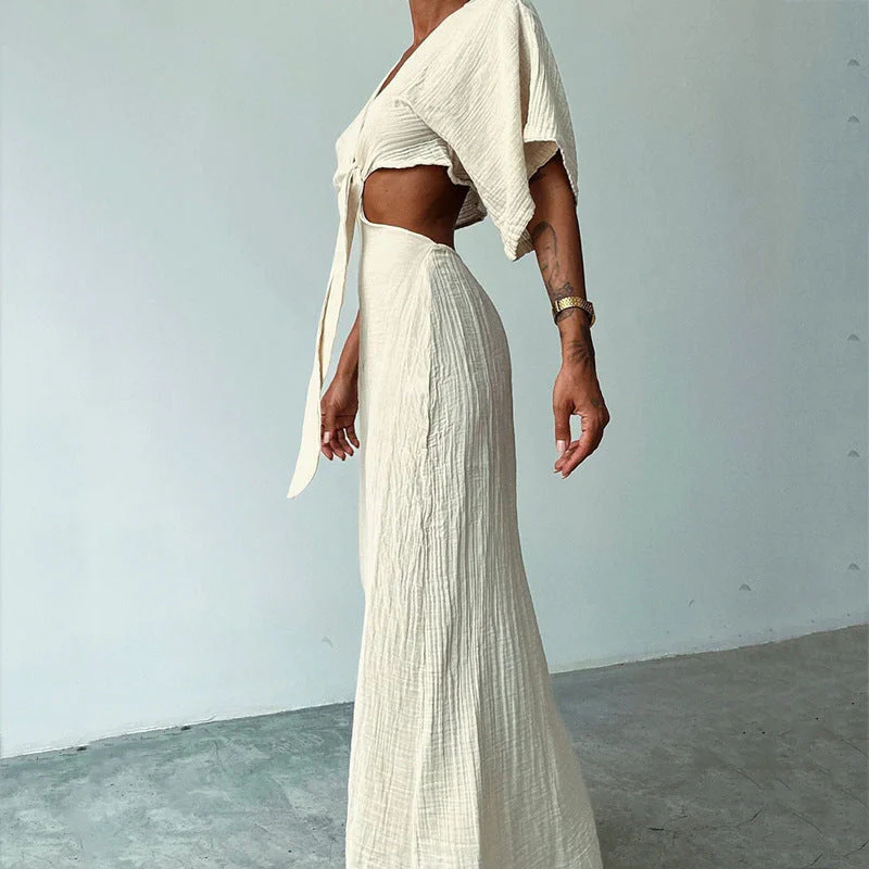 Jennifer- Maxi Strandkleid mit Frontalknoten - Image 2