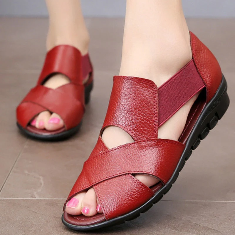 Jeralyn - Zeitlose Komfort-Ledersandalen - Image 6