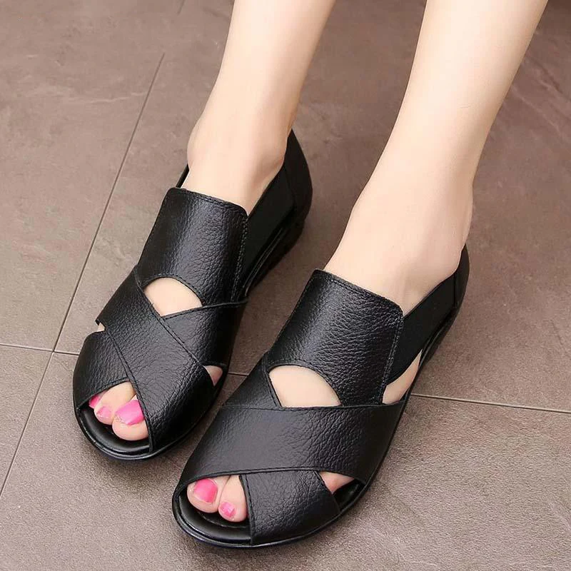 Jeralyn - Zeitlose Komfort-Ledersandalen - Image 7