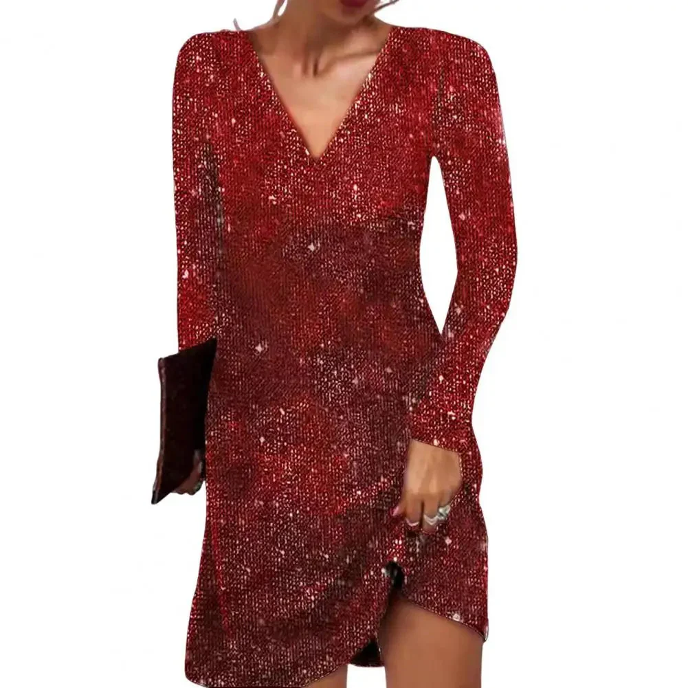 Jessica Damen Elegantes Wickelkleid mit V-Ausschnitt - Image 4