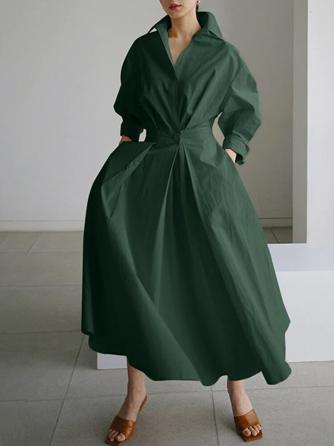Jessica Damen Tailliertes Hemd Maxi Kleid - Image 8