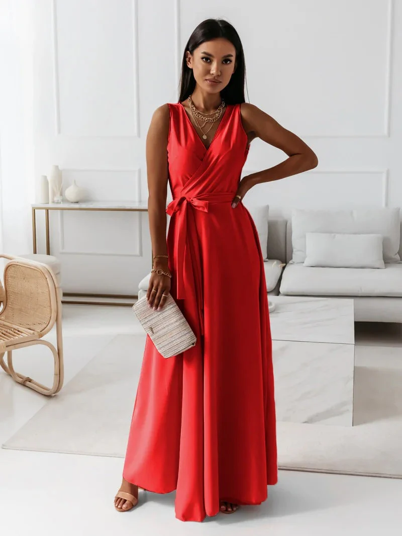 Jessica Damen Wickel Maxi Kleid für Hochzeitsgäste - Image 4