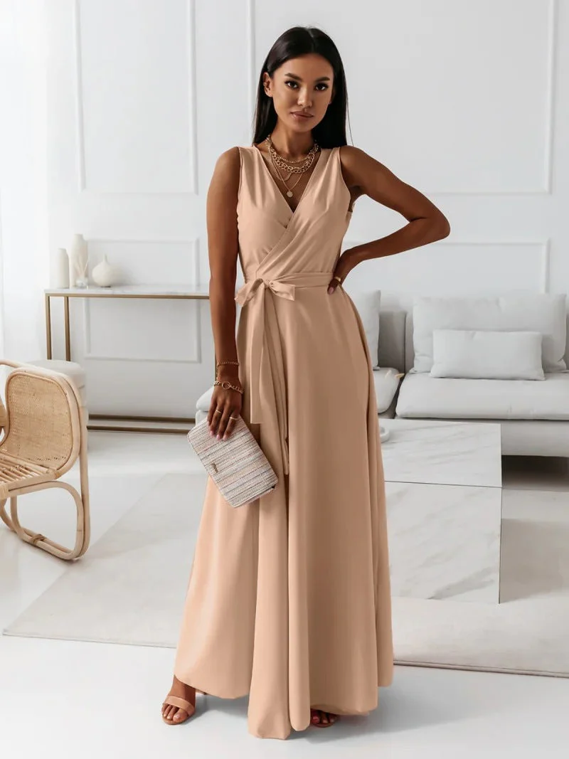 Jessica Damen Wickel Maxi Kleid für Hochzeitsgäste - Image 5