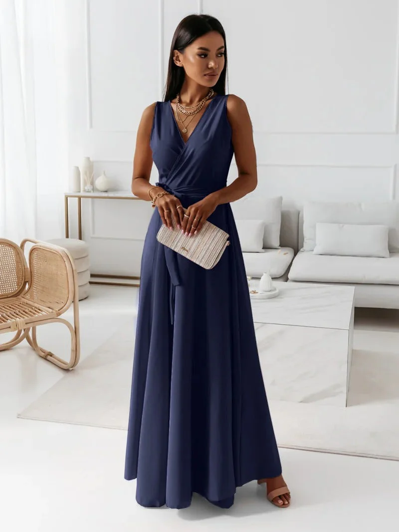 Jessica Damen Wickel Maxi Kleid für Hochzeitsgäste - Image 6