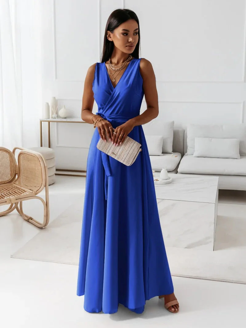 Jessica Damen Wickel Maxi Kleid für Hochzeitsgäste - Image 7
