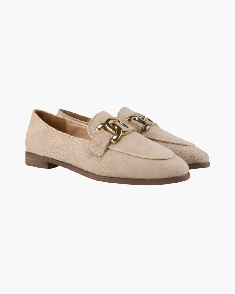 Jessica | Loafer aus Wildleder mit goldener Gliederschnalle - Image 6