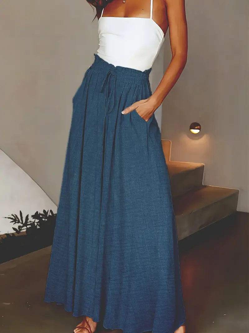Jewel – Maxi-Palazzohose mit hoher Taille und weitem Bein - Image 12