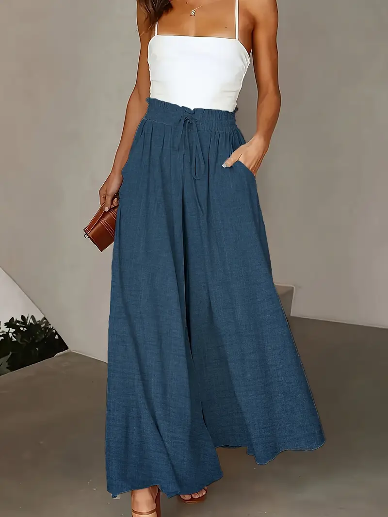 Jewel – Maxi-Palazzohose mit hoher Taille und weitem Bein - Image 3