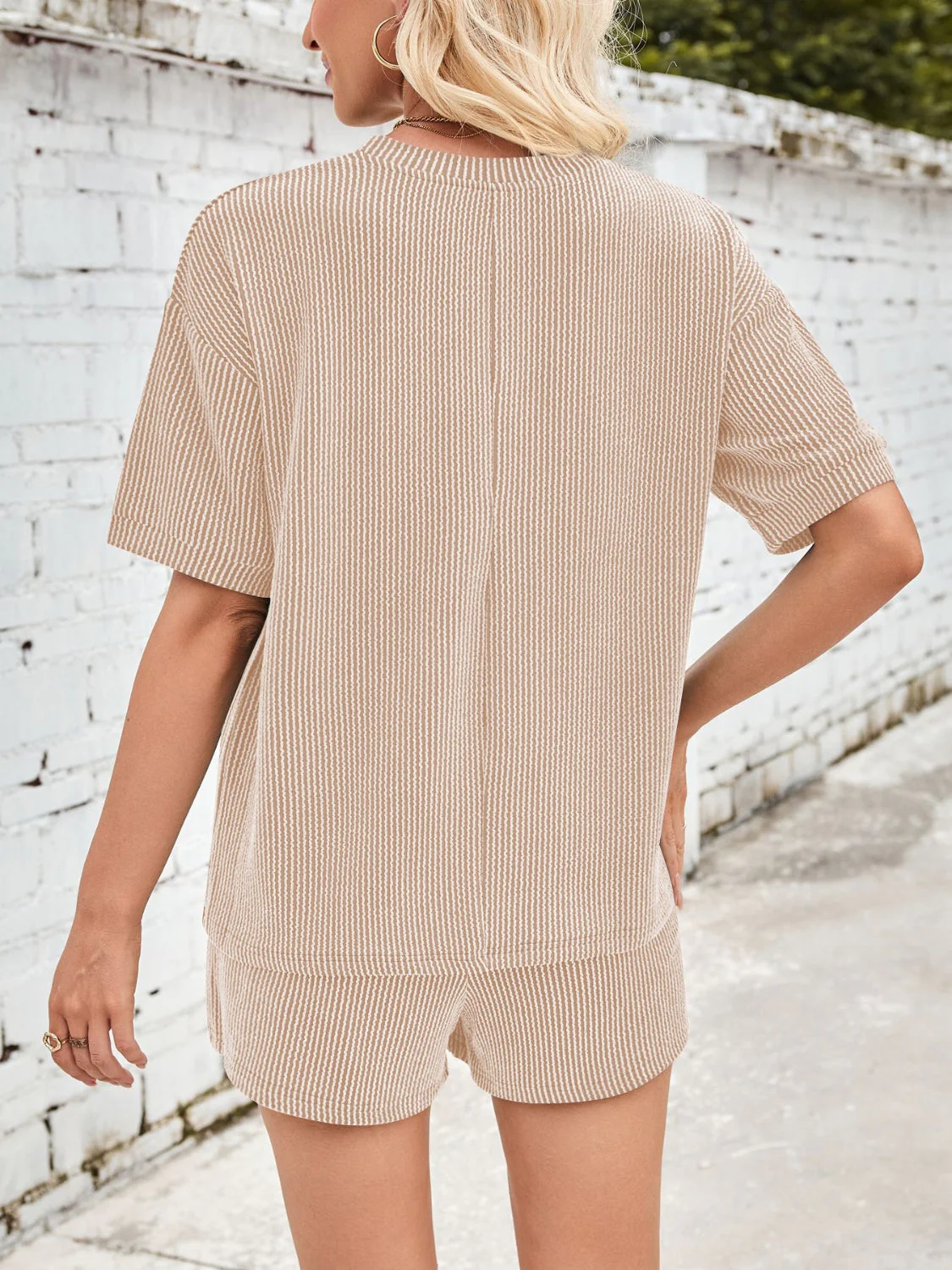 Jinte | Bequemes geripptes Loungewear-Set - Image 4