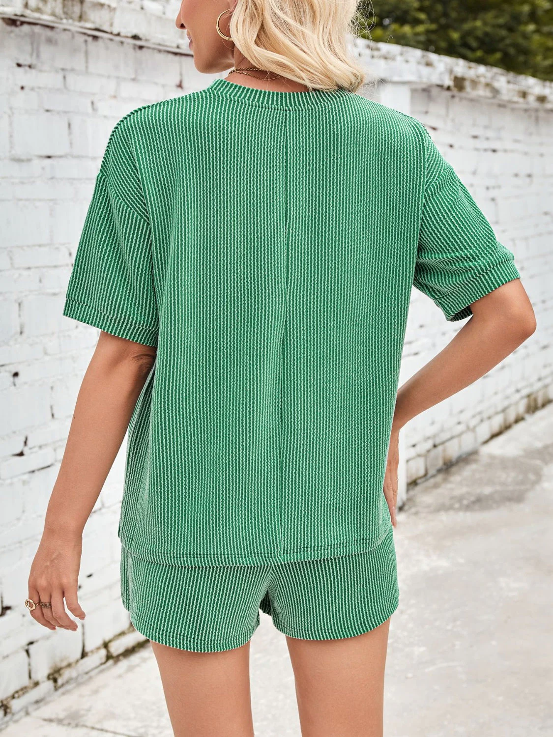Jinte | Bequemes geripptes Loungewear-Set - Image 6