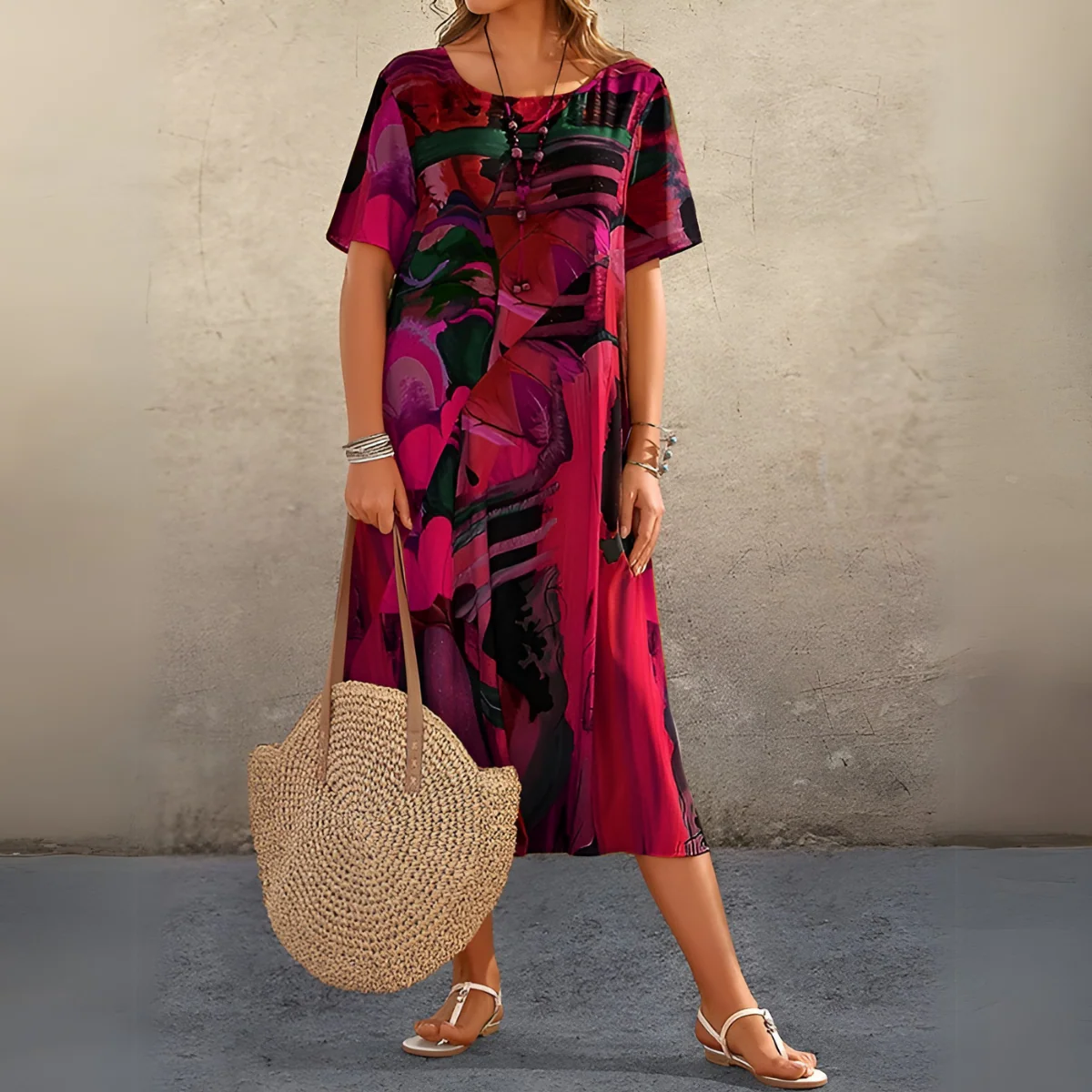 Joelle | Fließendes und elegantes Blumenkleid - Image 3