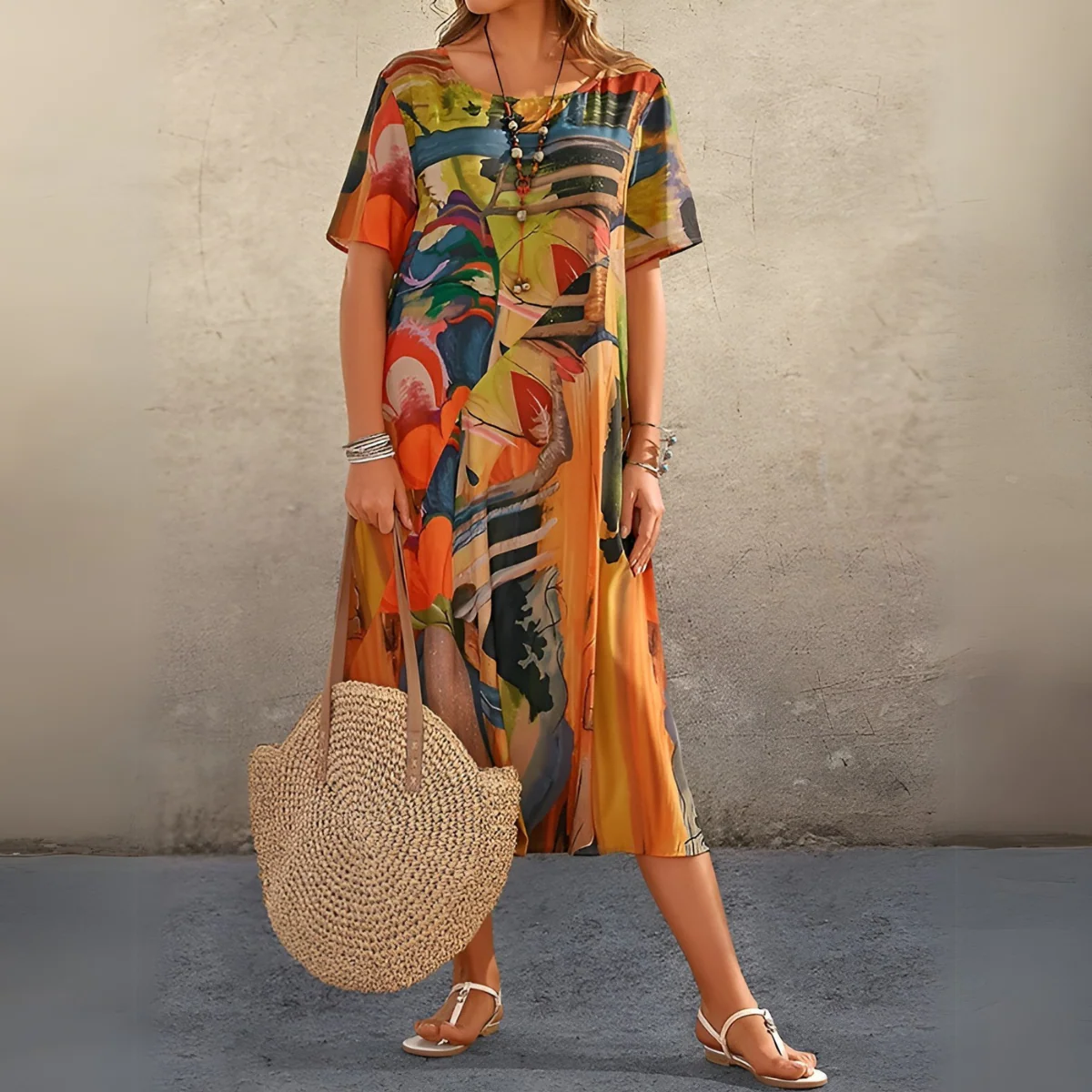Joelle | Fließendes und elegantes Blumenkleid - Image 4