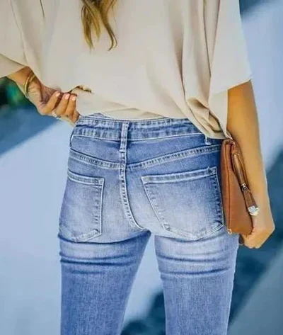 Jonah – High-Waist-Jeans mit Knopfleiste und Schlag - Image 4