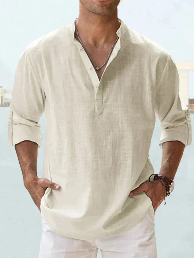 Josef - Herren Henley-Hemd - Image 5