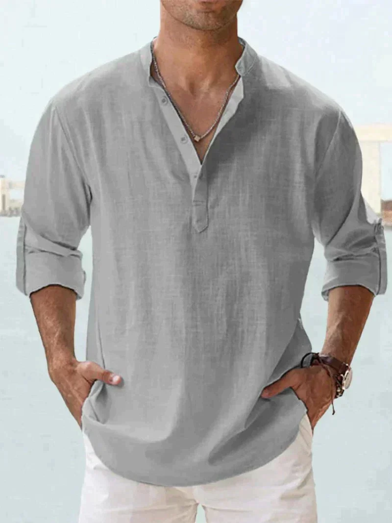 Josef - Herren Henley-Hemd - Image 6
