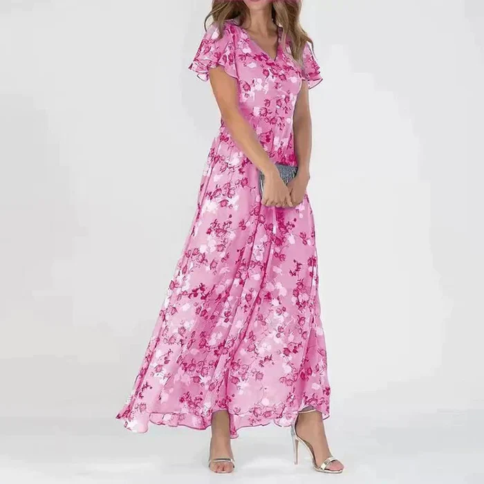 Josephine - Langes Sommerkleid mit Blumenmuster - Image 3