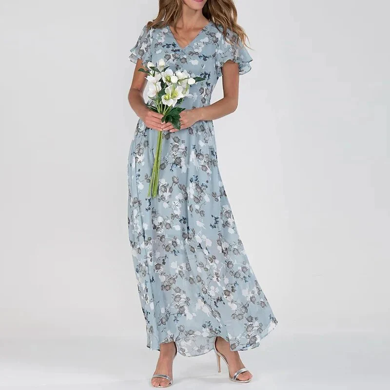 Josephine - Langes Sommerkleid mit Blumenmuster - Image 5
