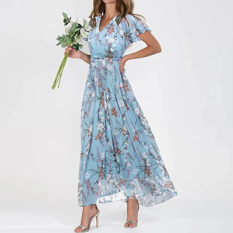 Josephine - Langes Sommerkleid mit floralem Muster - Image 2