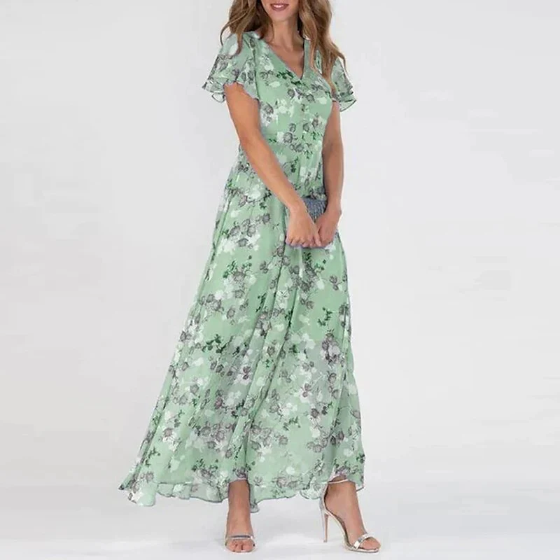Josephine - Langes Sommerkleid mit floralem Muster - Image 4