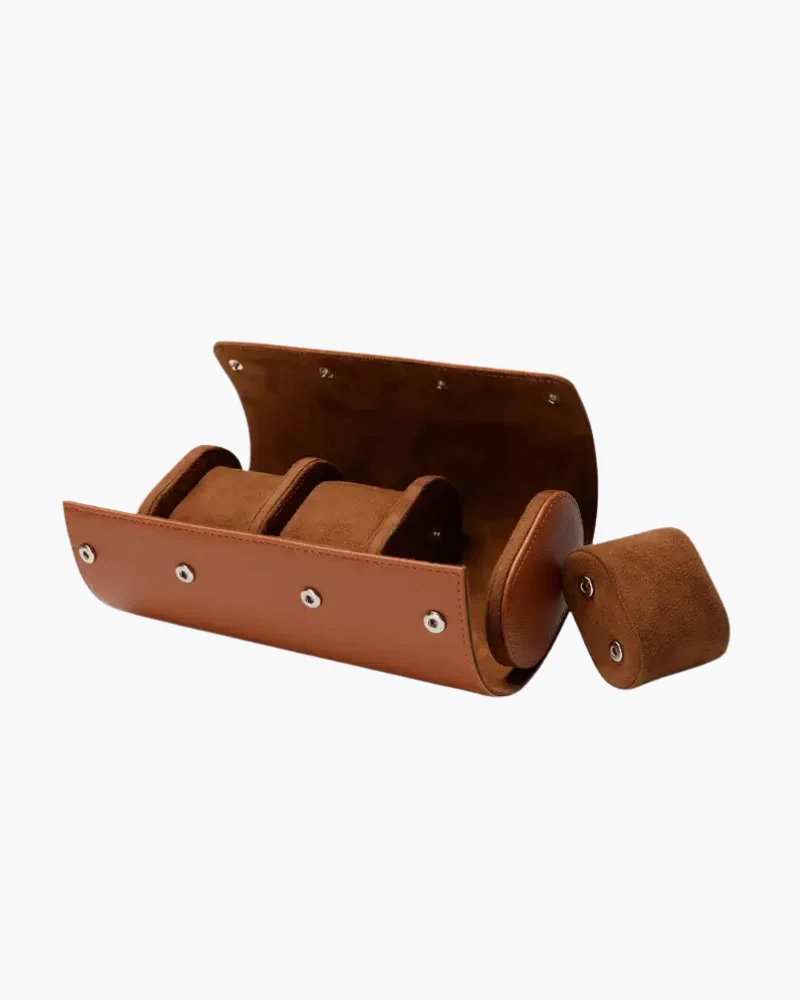 Josiah | Elegantes Leder Uhrenhalter Reiseetui für 3 Uhren - Image 3