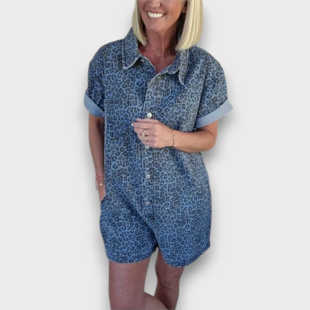 Jovina – Jeans-Overall im Leo-Stil - Image 4