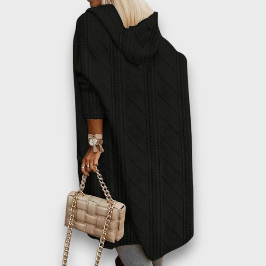 Jovina – Langer Cardigan mit Kapuze - Image 4