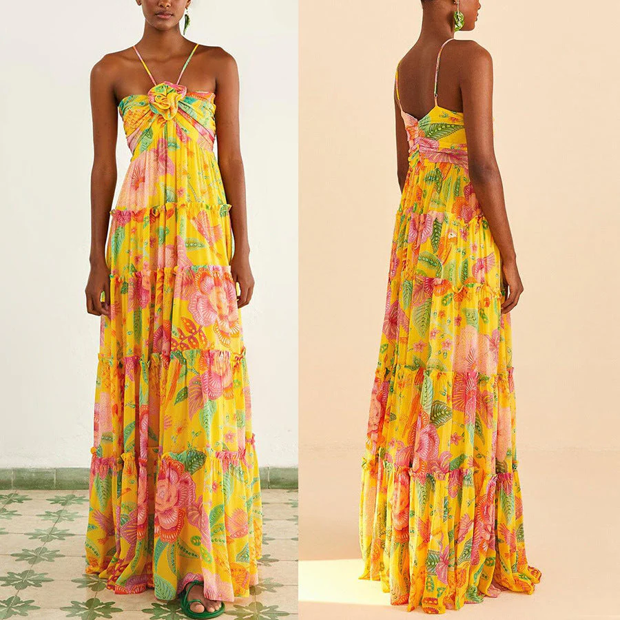 Juliet | Kleid mit Floralprint und Lagen - Image 2