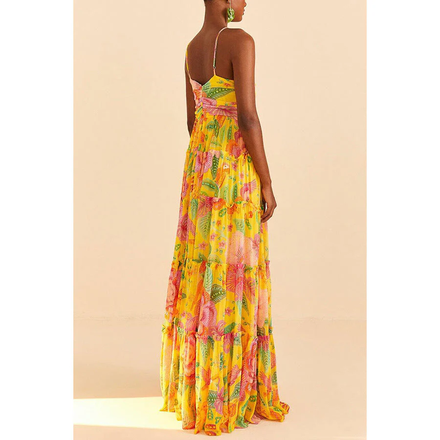 Juliet | Kleid mit Floralprint und Lagen - Image 3