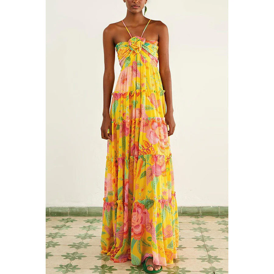 Juliet | Kleid mit Floralprint und Lagen - Image 4