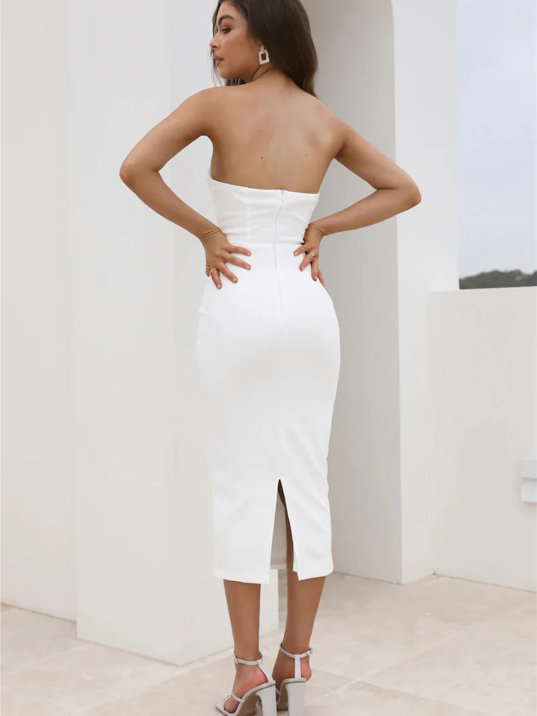 JULIETTA DRAPED MIDI DRESS - Image 10