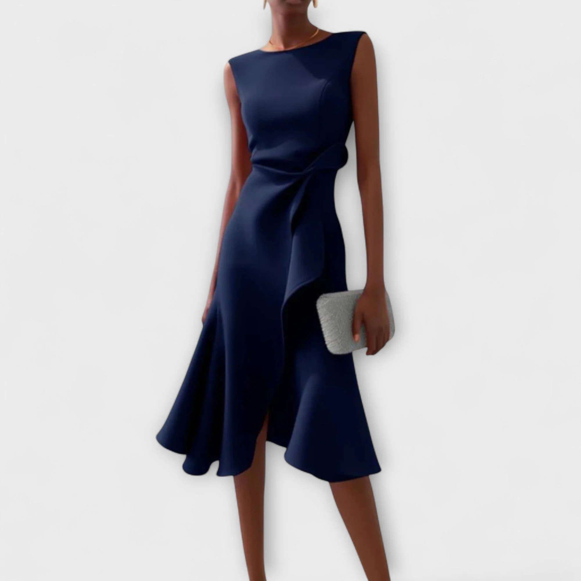 Juliette – Asymmetrisches Midikleid mit Drapierung - Image 2