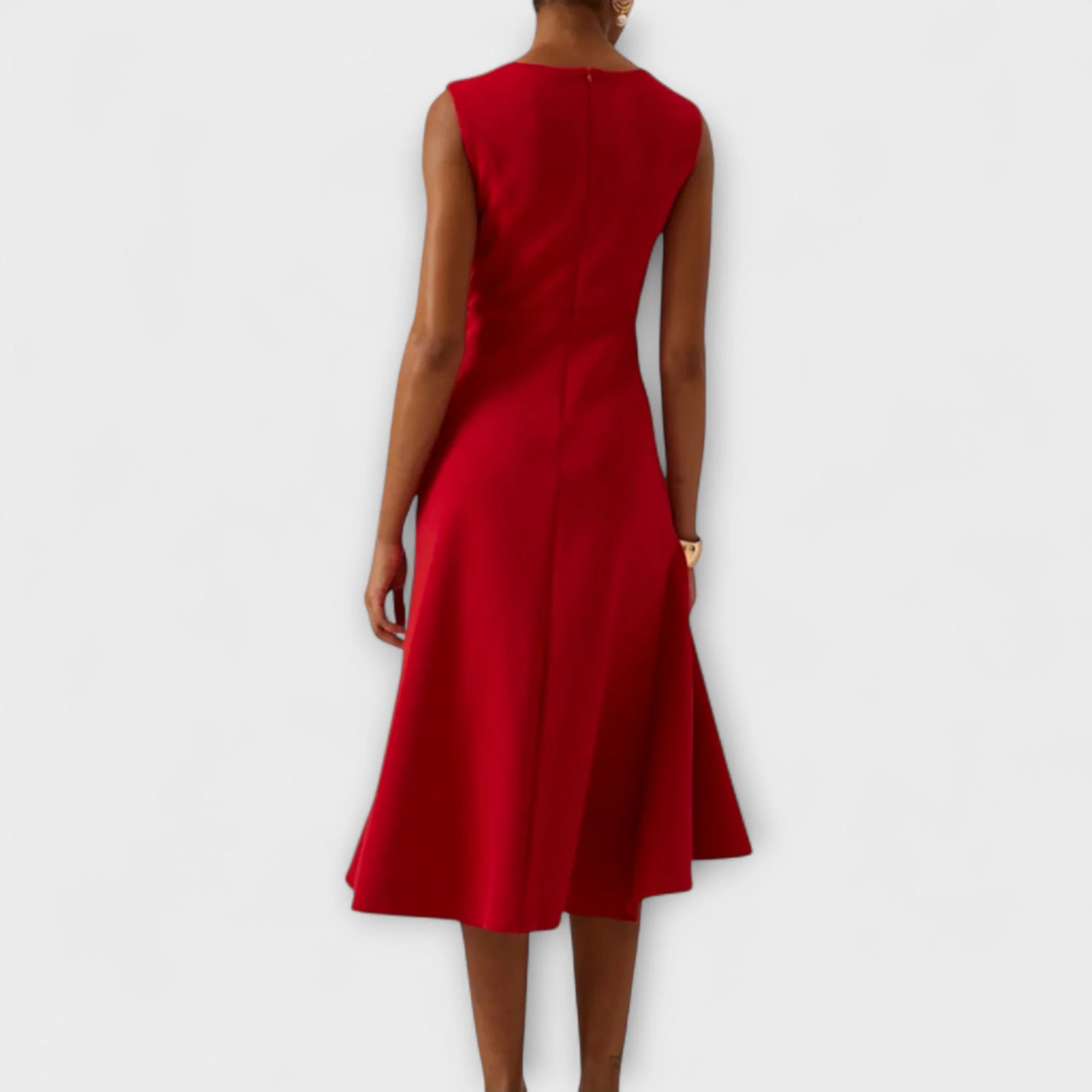 Juliette – Asymmetrisches Midikleid mit Drapierung - Image 3