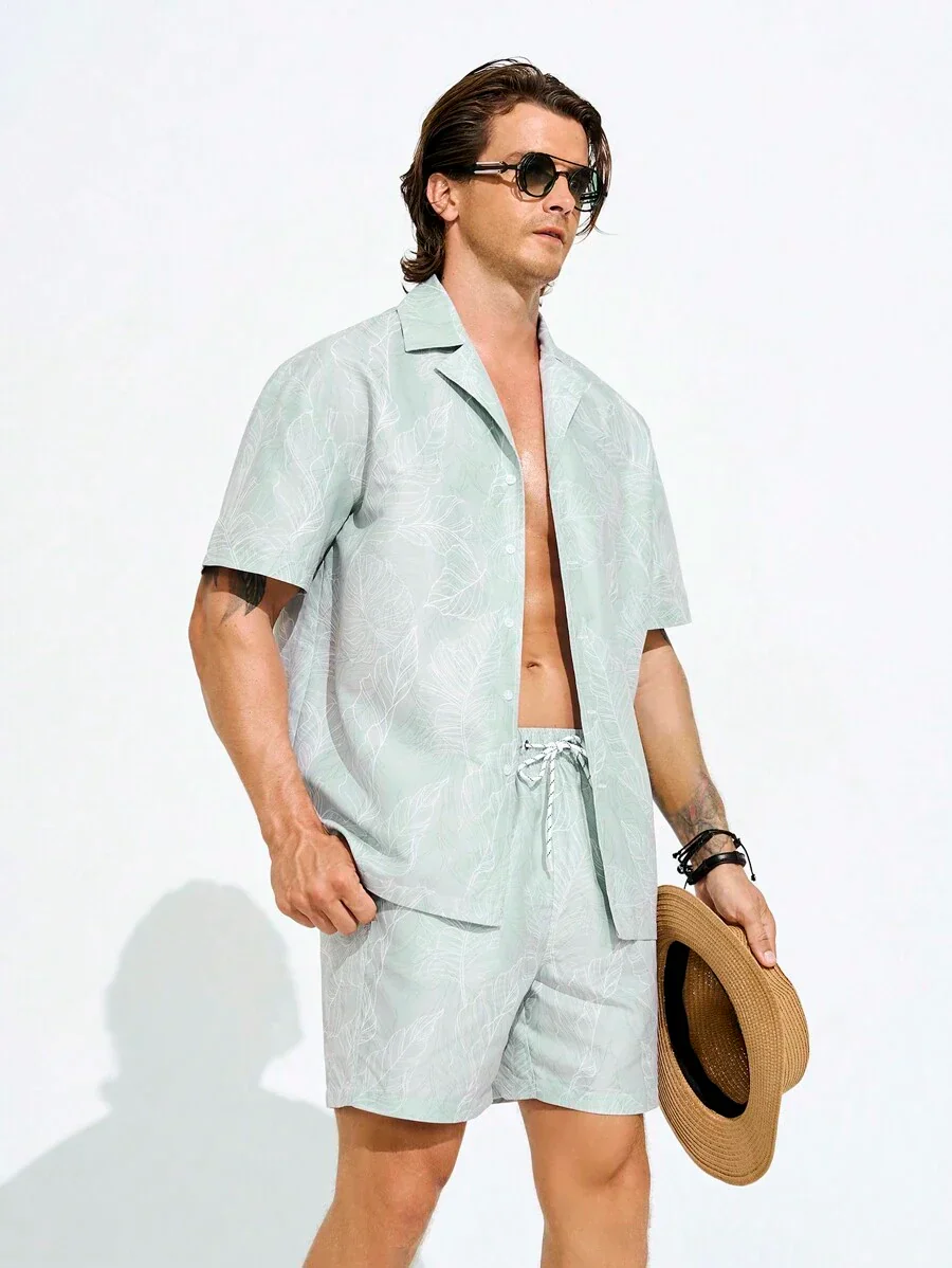 Julius – Strand Outfit Herren Kurzarmshirt Und Shorts Set - Image 3