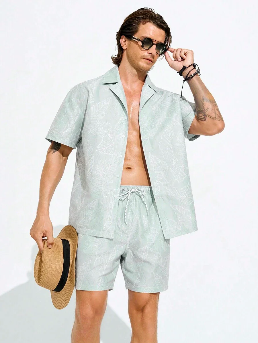 Julius – Strand Outfit Herren Kurzarmshirt Und Shorts Set - Image 5